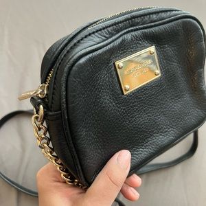 Michael Kors small black crossbody purse